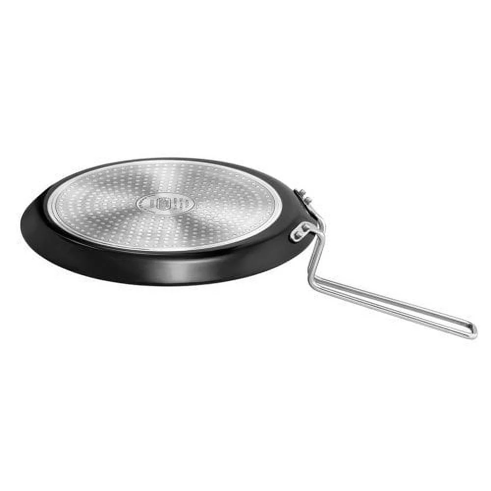 أواني طهي ذات مقاس 10 بوصة متوافقة مع الحث غير اللاصق مع أدوات طهي بمقبض من الفولاذ المقاوم للصدأ