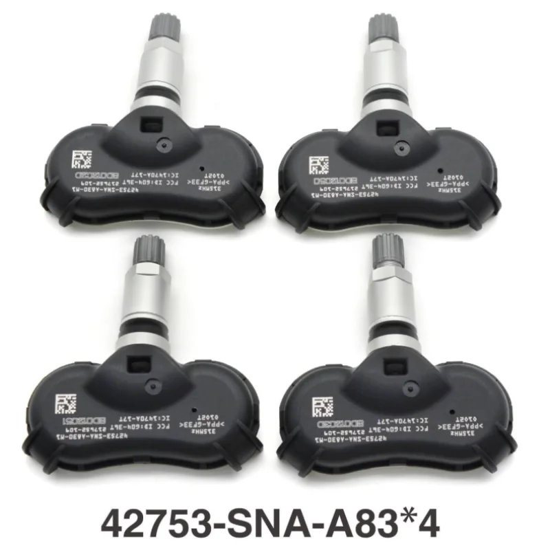 

4Pcs 42753SNAA83 315MHz TPMS Tire Pressure Monitoring Sensor For HONDA CIVIC ODYSSEY FIT CR-Z