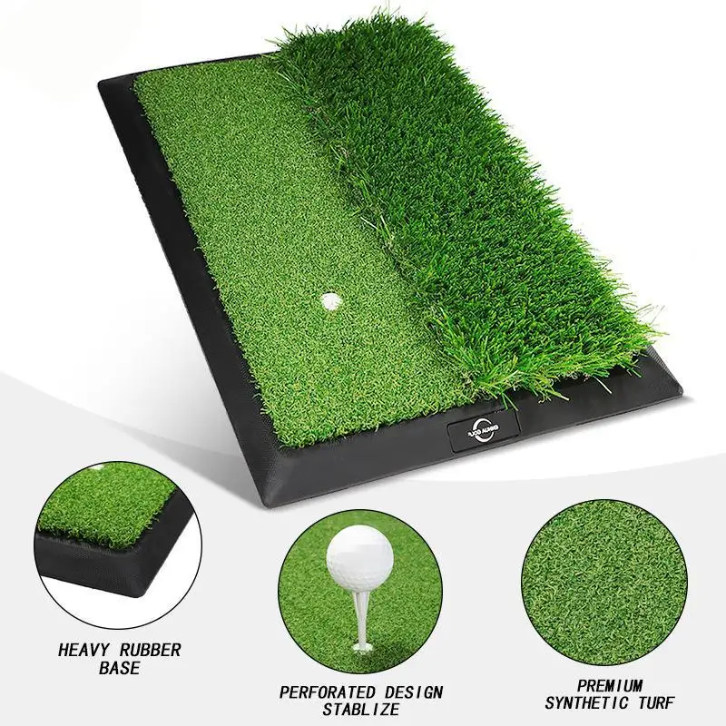 PGM Golf Two Color Hitting Mat Swing Trainer PM111