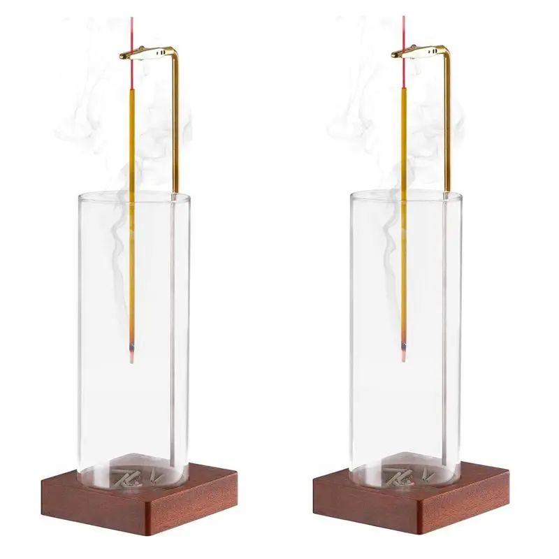 AA05 2PCS Incense Holder Kit Yoga Timer Aromatherapy Stand Set Incense Anti-Ash Flying Incense Burner For Sticks With Removable
