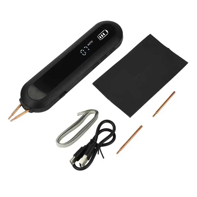 

ABKY-Fully Automatic/Manual Mode Handheld 2-In-1 Battery Spot Welder 9-Level LED Light, 12 Adjustable Power Settings