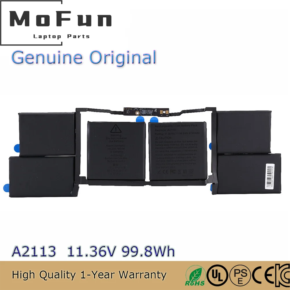 

Genuine A2113 Battery for MacBook Pro Retina 16" Model A2141 2019 Year MVVL2LL/A