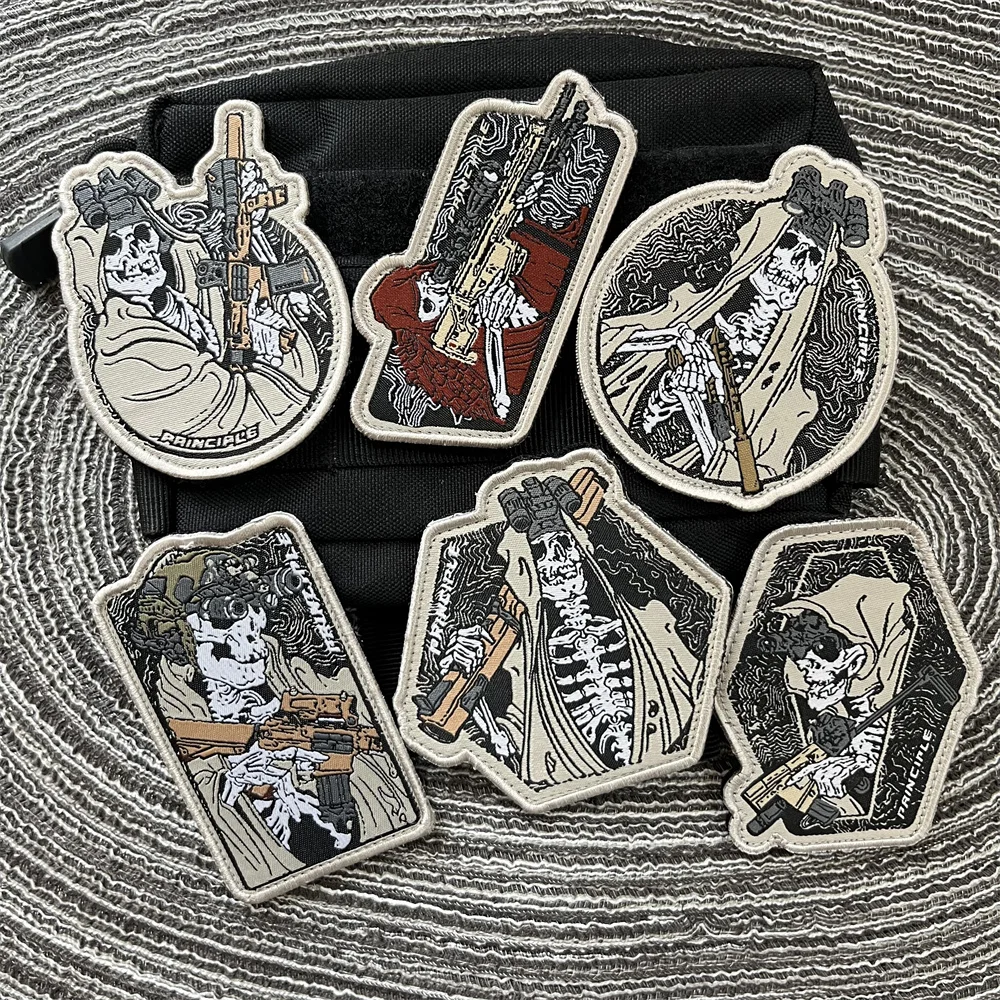 

Ghost Squad Fabric Patches for Clothes Hook and Loop Patch Backpack Tactical and Military Accessories Outdoor Emblem