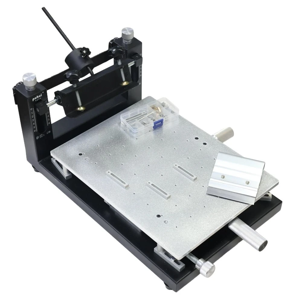 

Puhui 300X400MM Solder Screen Printing, Pcb Screen Printing Machine,Desktop PCB Solder Paste Printer