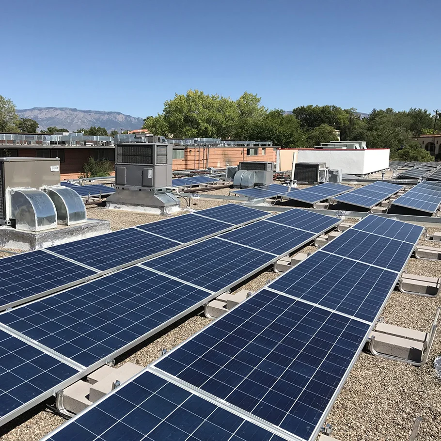 

Solar Panel Pivot Mount Solar Panel Ballast 12Kw Solar System Off Grid Hybrid Roof Mount