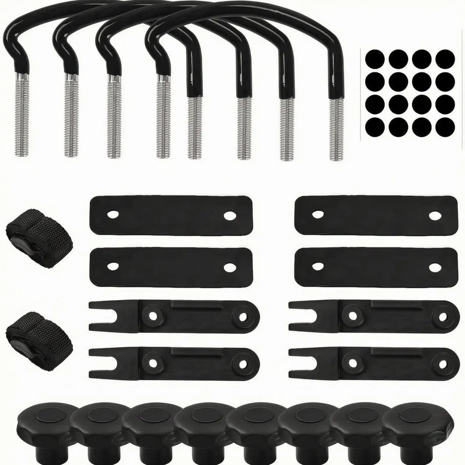 U-Shaped Roof Box Mounting Accessory Kit Low-Slung Roof Roof Rack Clamp Kit Using U-Bolts-Bolts Fastener Robust Wear Resistant