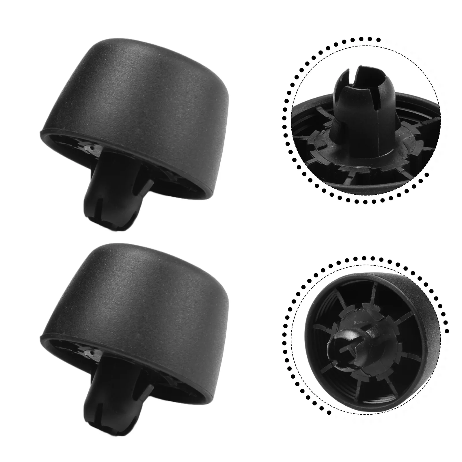 

1 1 1 1 2pcs BODY RUBBER BUMPER CUSHION HOOD STOPPERS For JEEP For WRANGLER JK 07-18 BUMPER CUSHION HOOD STOPPERS