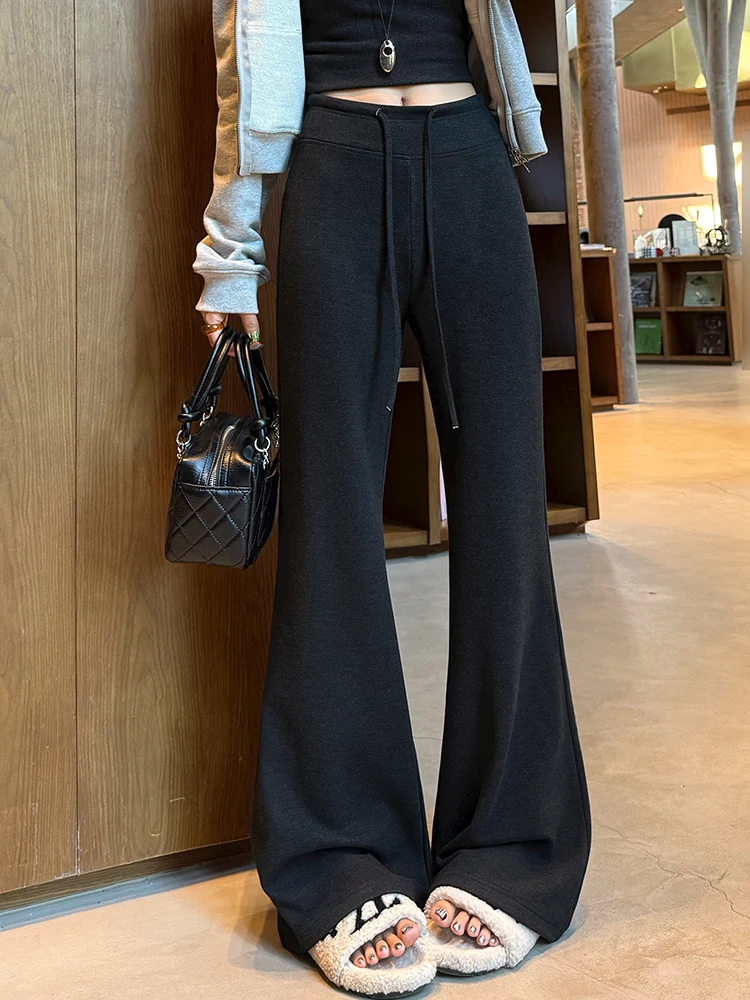 

Облегающие брюки для йоги с высокой талией, женские осенне-зимние новые брюки-колокольчики Dra, расклешенные спортивные штаны