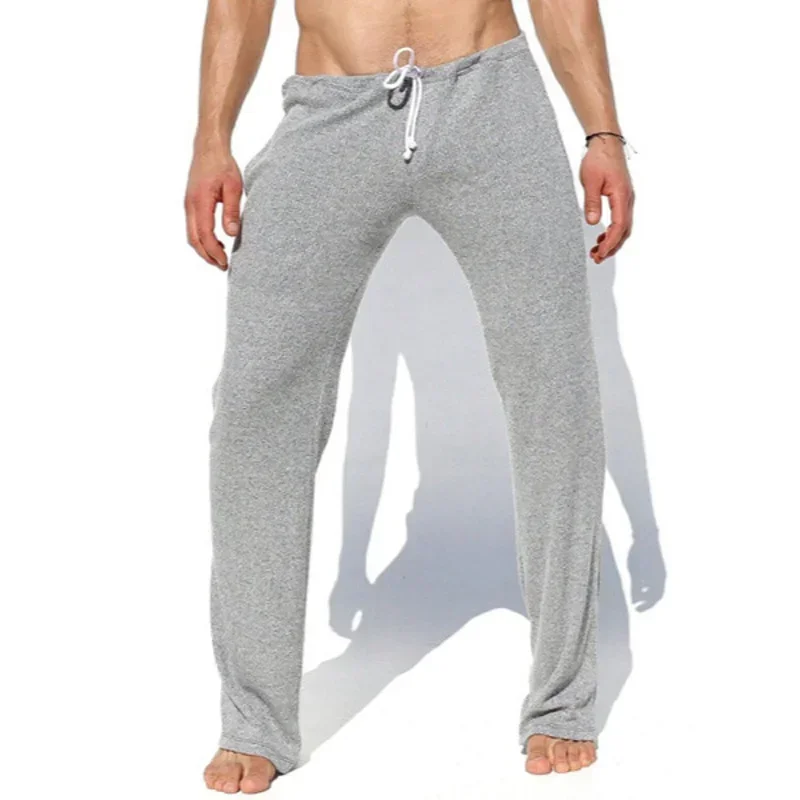 Stretch Sweatpants Men\'s Pants Cargo Pants Men Soft Breathable Tracksuit Pants Simple Solid Color Men\'s Home Pant  Men Clothing