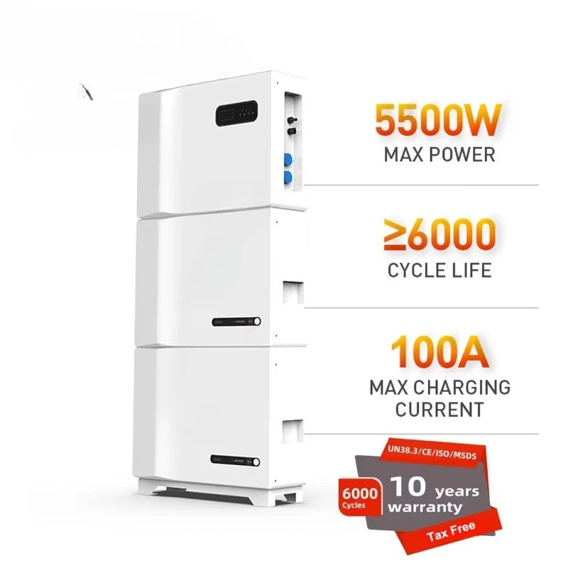 Factory Direct 5.5Kw Solar Energy Storage System All-in-One Off-Grid Power Generator Kit for Home Use Hybrid Grid Connection PX