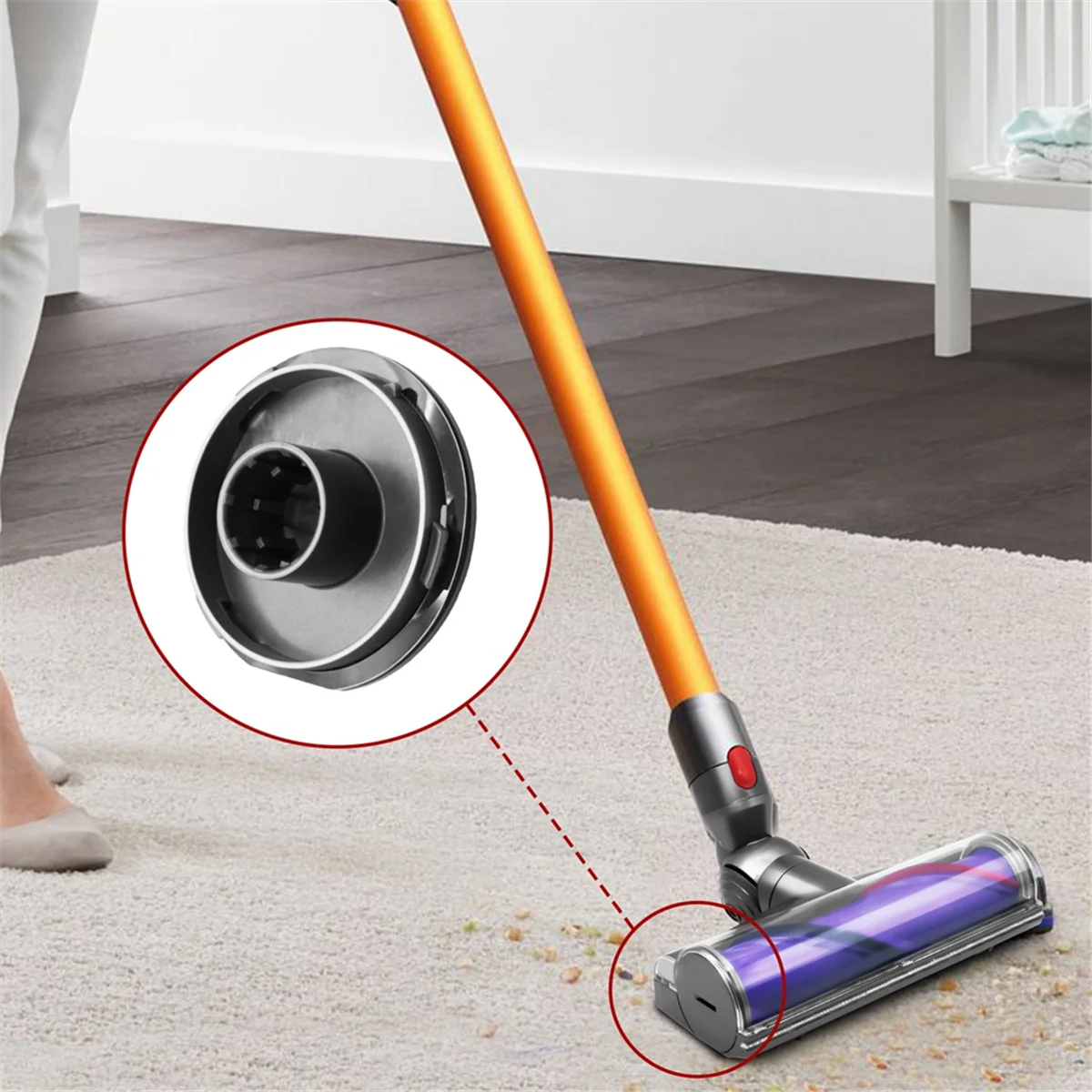 Моторизованная головка для щетки, наконечник для щетки для Dyson V8/V10/V11/V15, Сменные аксессуары для пылесоса 967483-01