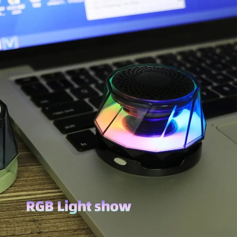 G300 Magnetic Bluetooth Speaker Portable Wireless Speaker Mobile Phone Holder with Color LED Light Portable RGB Mini Subwoofer