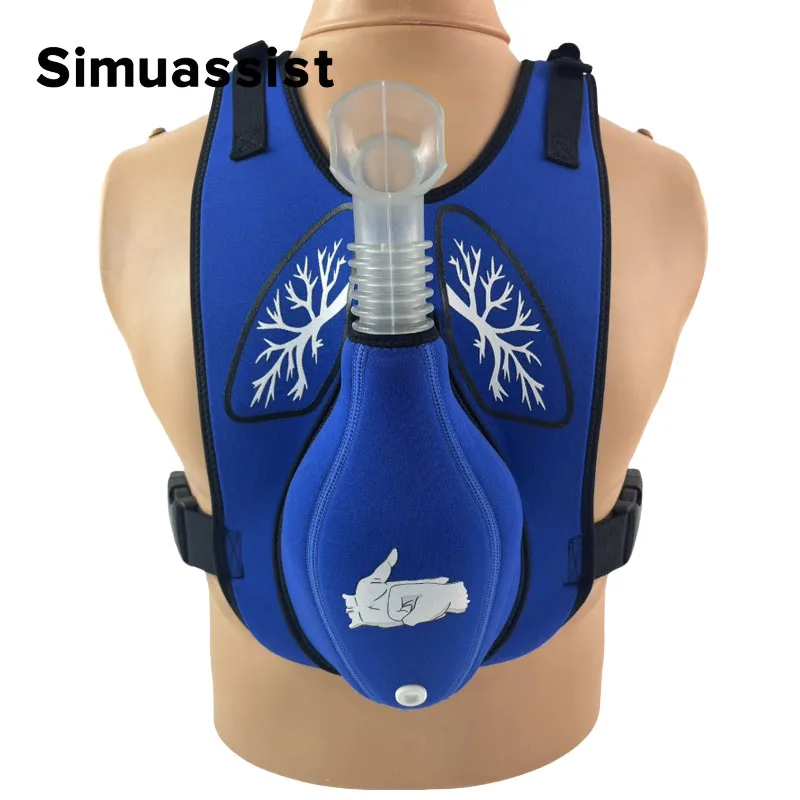 First Aid Training Heimlich Vest Choking Trainer with Tracheal Blockage Wearable Adult Child Infarction Teaching Model