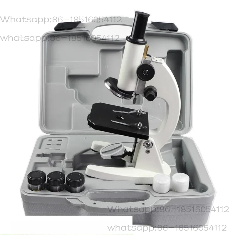 Студенческий микроскоп, 1600x 640x 500x 200x 40x, бинокулярный, для обучения и экспериментов