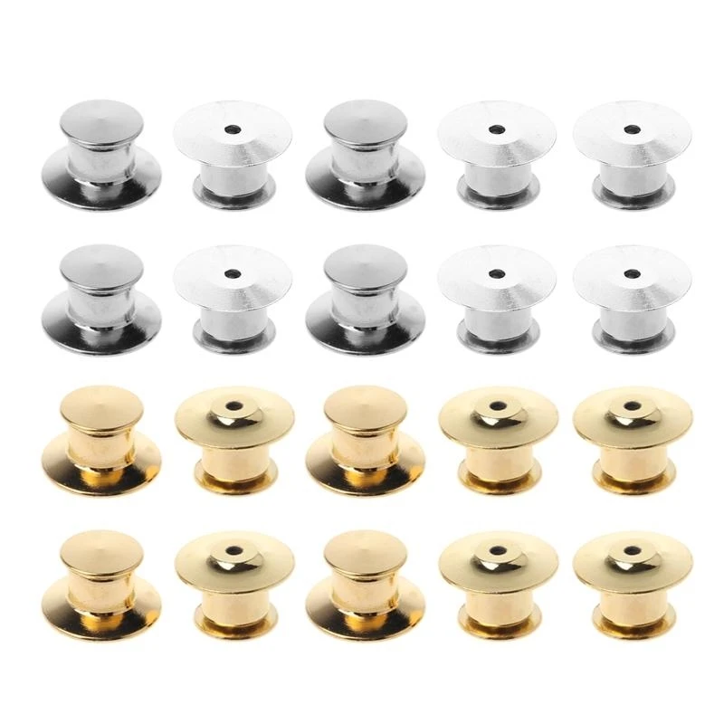 

10 шт., держатели для булавок, замки для спины, удобный держатель для галстука, булавка для отворота, подложка