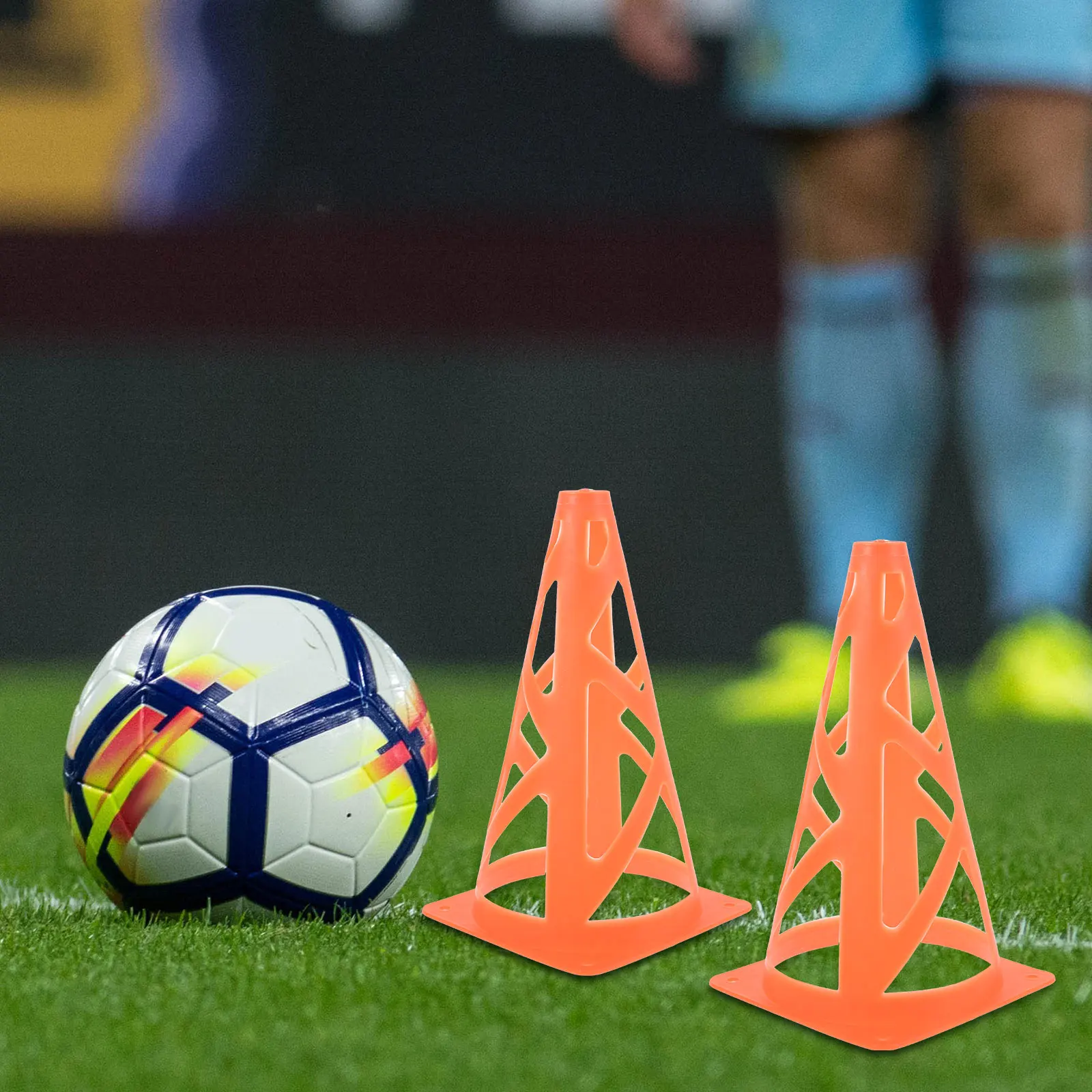 

Football Obstacle 23CM Cones for Sports Soccer Kids Drills Store Foldable Design Neon Marker Training Equipment
