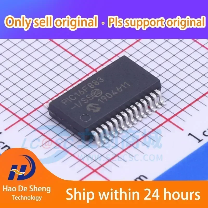 

10 шт./лот PIC16F883-I/SS PIC16F886 SSOP-28 новый оригинальный в наличии