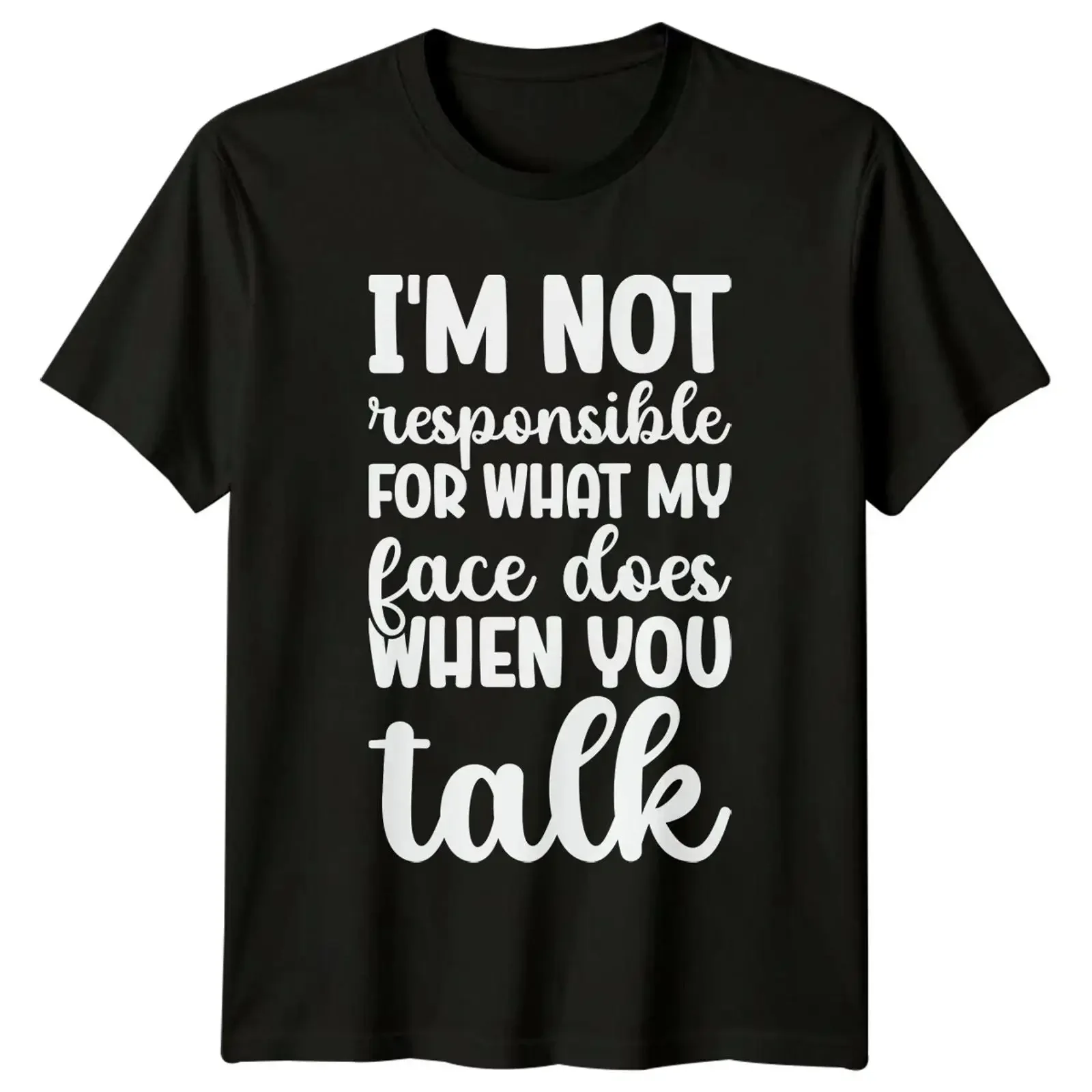 T Shirt I'm Not Responsible funny sarcastic adult humor texT vintage Washed Comfortable designer clothes Stylish graphic
