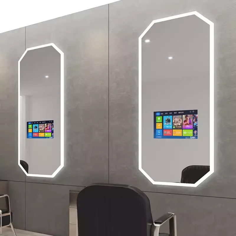 

Modern Salon Wall Mounted Smart LED Mirror With TV