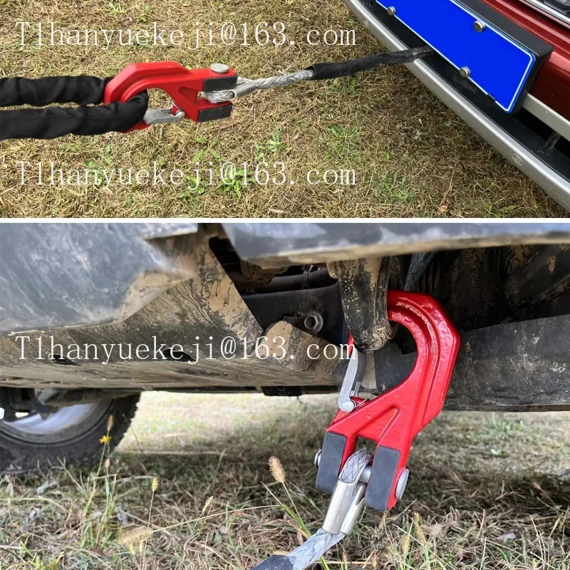 New alloy steel forged 9500-13500 lb 3/8 off-road modified self-rescue winch rope hook