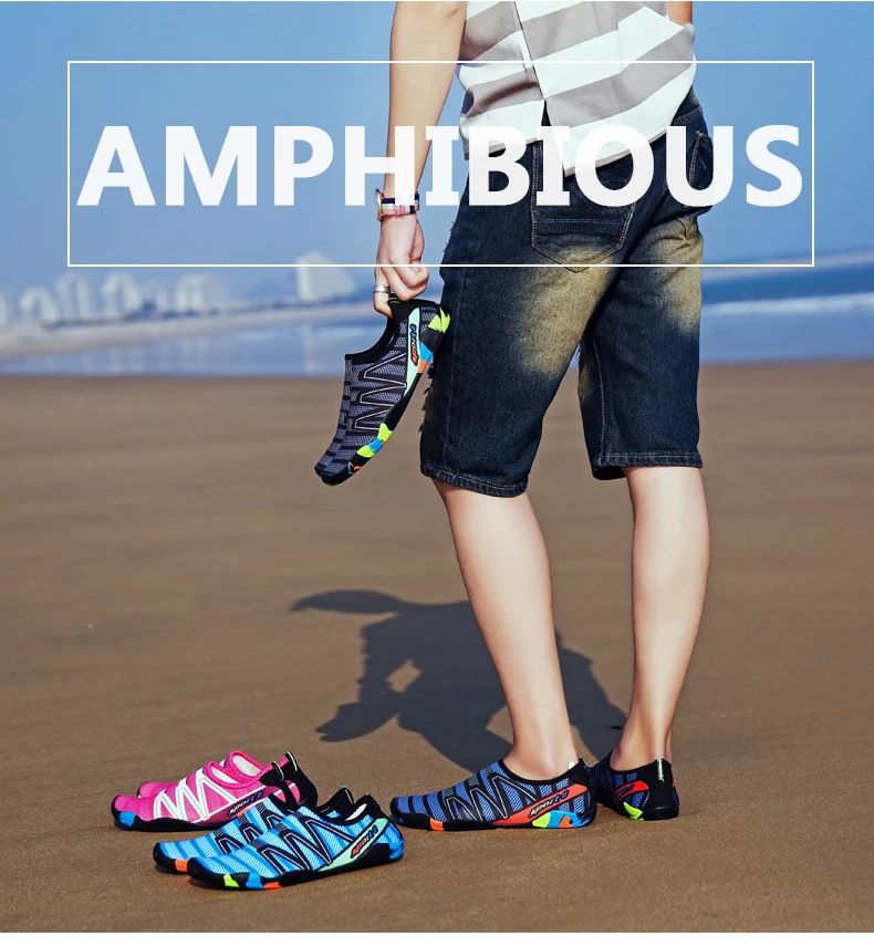 Männer Wasser Schwimmen Schuhe Frauen Turnschuhe Barfuß Strand Sandalen Upstream Aqua Schuhe Schnell Trocknend Fluss Meer Tauchen Surfen Meer – Detail 3