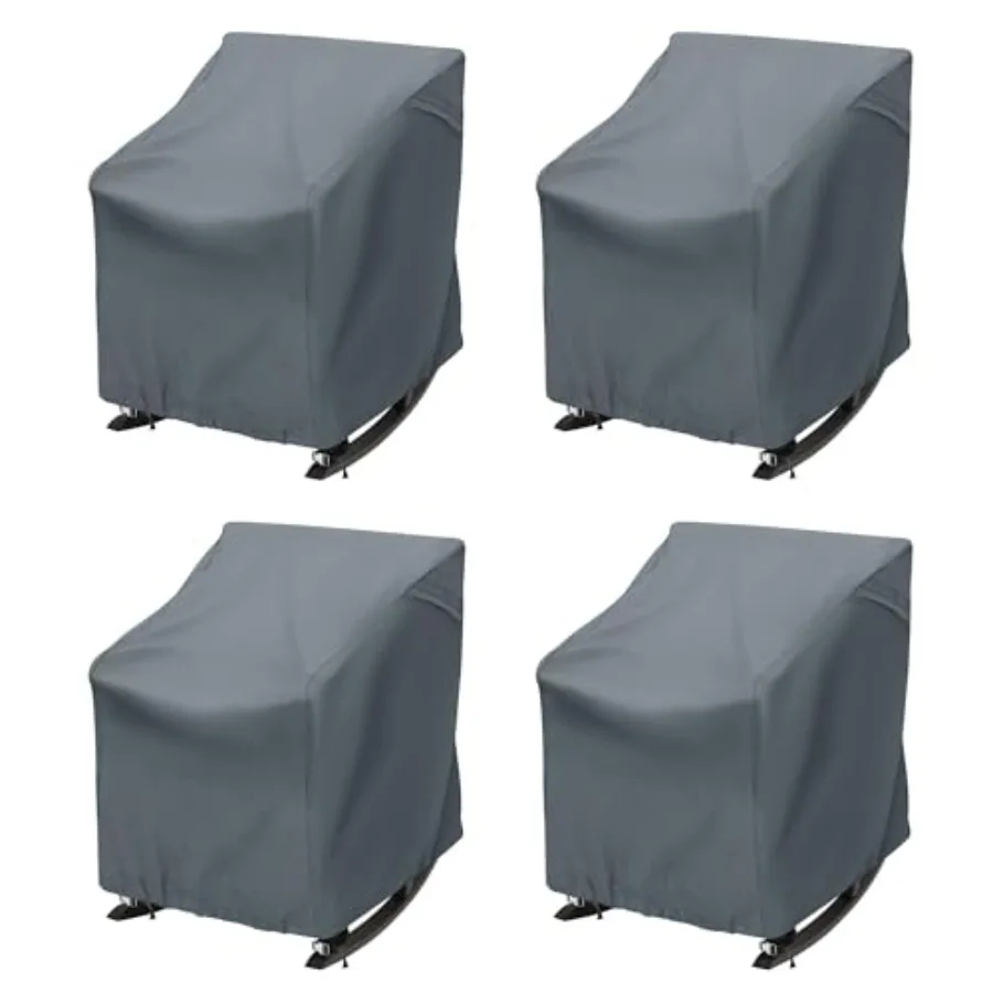

Patio Swivel Rocking Chair Covers UV-Resistant All Weather Outdoor Lounge Chair Protectors for Deck Lawn and Garden Furniture 4