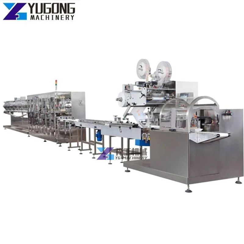 

New Listing 5-45 Pcs Fully Automatic Wet Wipes Making Machine High and Lower Price Wet Tissue Making Machine Mini Pack