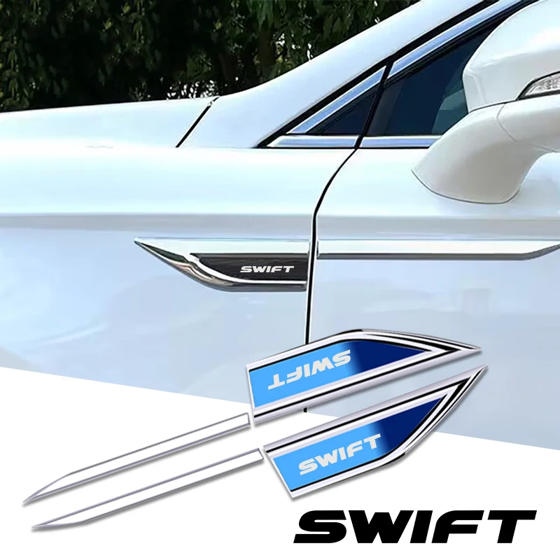 Adesivos decorativos para as laterais das portas do carro, 2 peças, para Suzuki SWIFT.