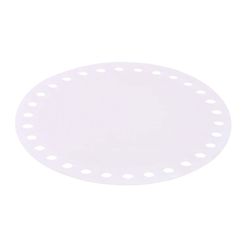 Moule de base en acrylique transparent de forme ronde, 10 cm, 12 cm, 15 cm, 18/20 cm, bricolage, sac tissé, planche transparente, ensemble de 2 pièces