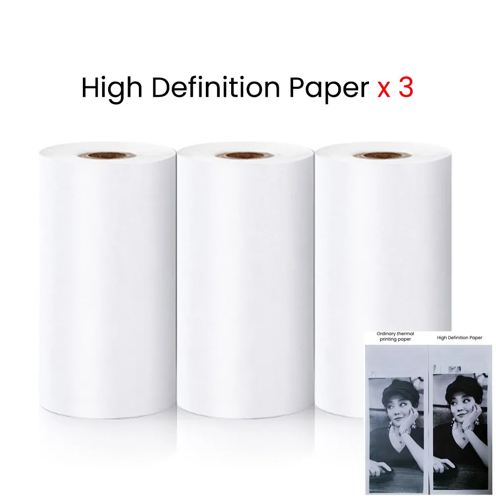 Mini Printer Thermal Paper Colorful Adhesive Self-adhesive Rolls Paper Label Sticker  for Picture Photo Portable Printer 57mm