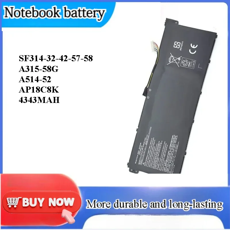 [AP18C8K] for Acer SF314 32 42 57 58 A315-58G A514-52 Laptop Battery Replacement Battery