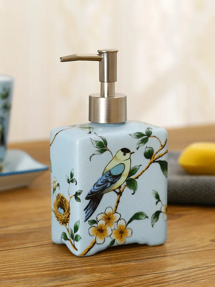 Bathroom accessories Bathroom Ceramic Wash Set Mouthwash cup Storage tray Toothbrush holder Soap dish Lotion bottle