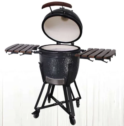 24 Inch Ceramic Rotisserie Duplex Portable Round Kamado Bbq Grill