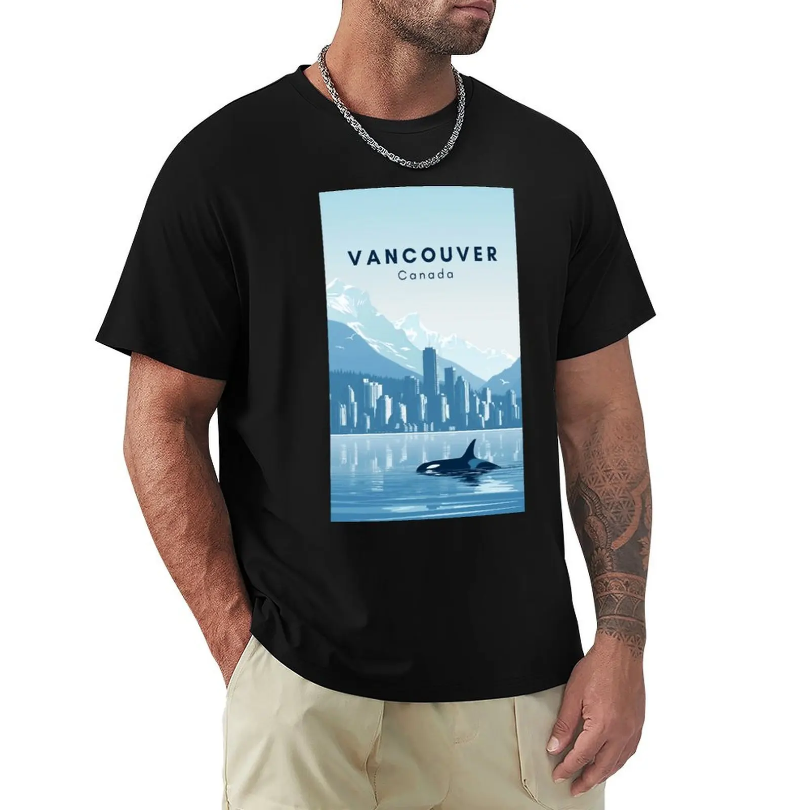 

Vancouver's Urban Coastal Charm T-Shirt summer shirt summer 2025 football t shirt man t shirt Men's t shirts