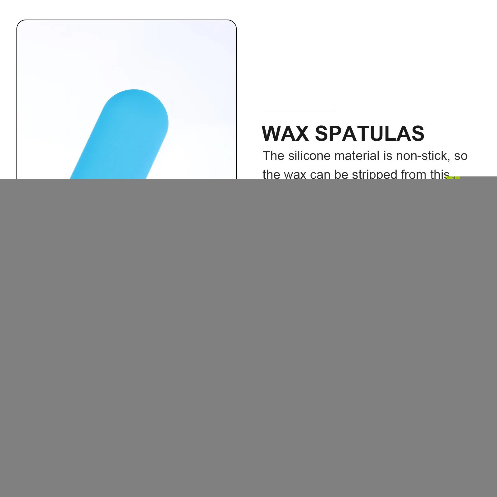 

3 Pcs Hair Removal Wax Sticks Non Stick Silicone Spatulas Scraper Silica Gel Easy Clean Portable Body Feet Hands