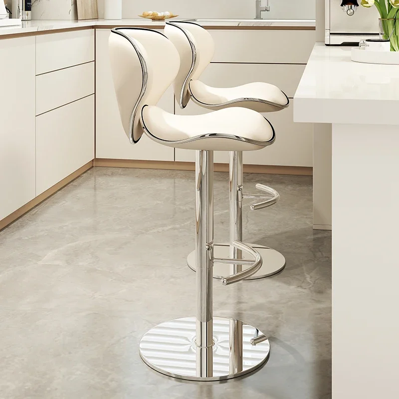 

Офисные кожаные барные стулья, расслабляющие качающиеся эргономичные белые эстетические удобные барные стулья, игровой дизайн, мебель для дома Sillas