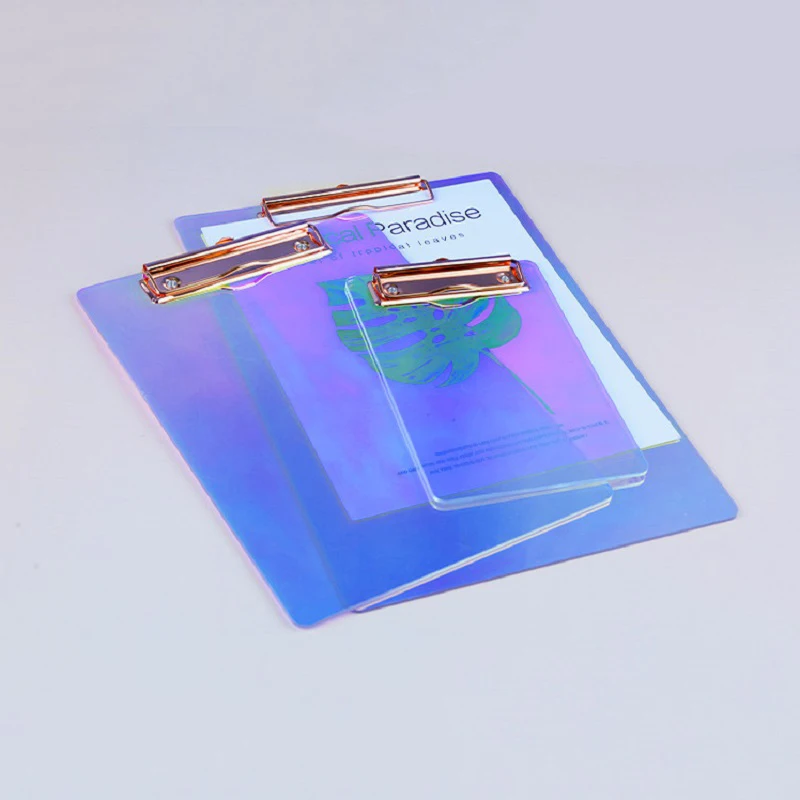 Colorful Acrylic Writing Clipboard - Creative A4 & A6 Writing Pad, Ideal for Exams and Note-taking - Durable Writing Board