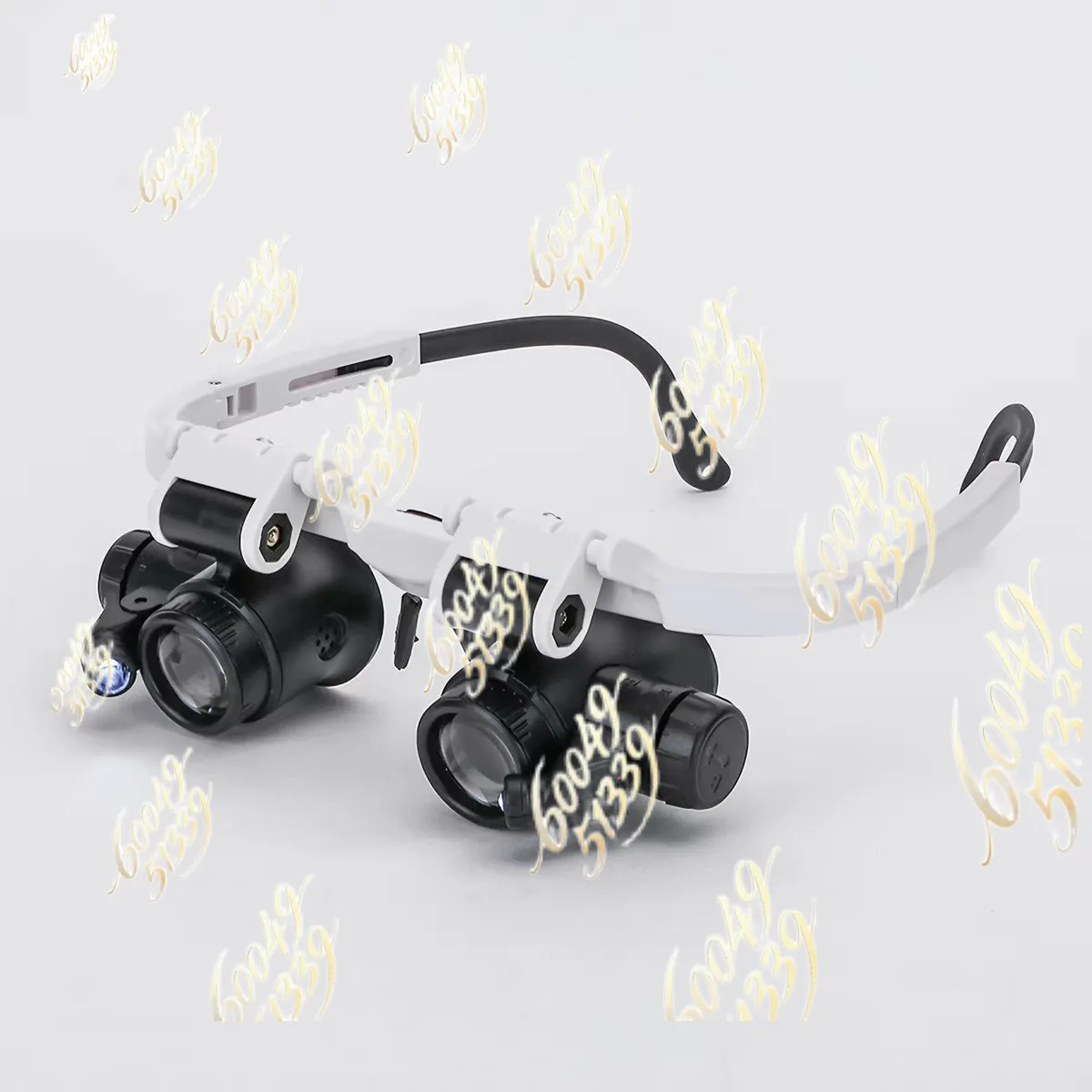 Suitable for brand new head mounted LED magnifying glasses, with 8x/15x/23x interchangeable lenses in three levels