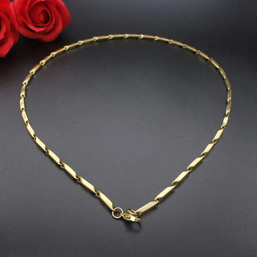 Fashion Titanium Steel  Melon Seeds Stainless Steel Necklace Jewelry Couple Models Elegant Black Necklace Hot Sale