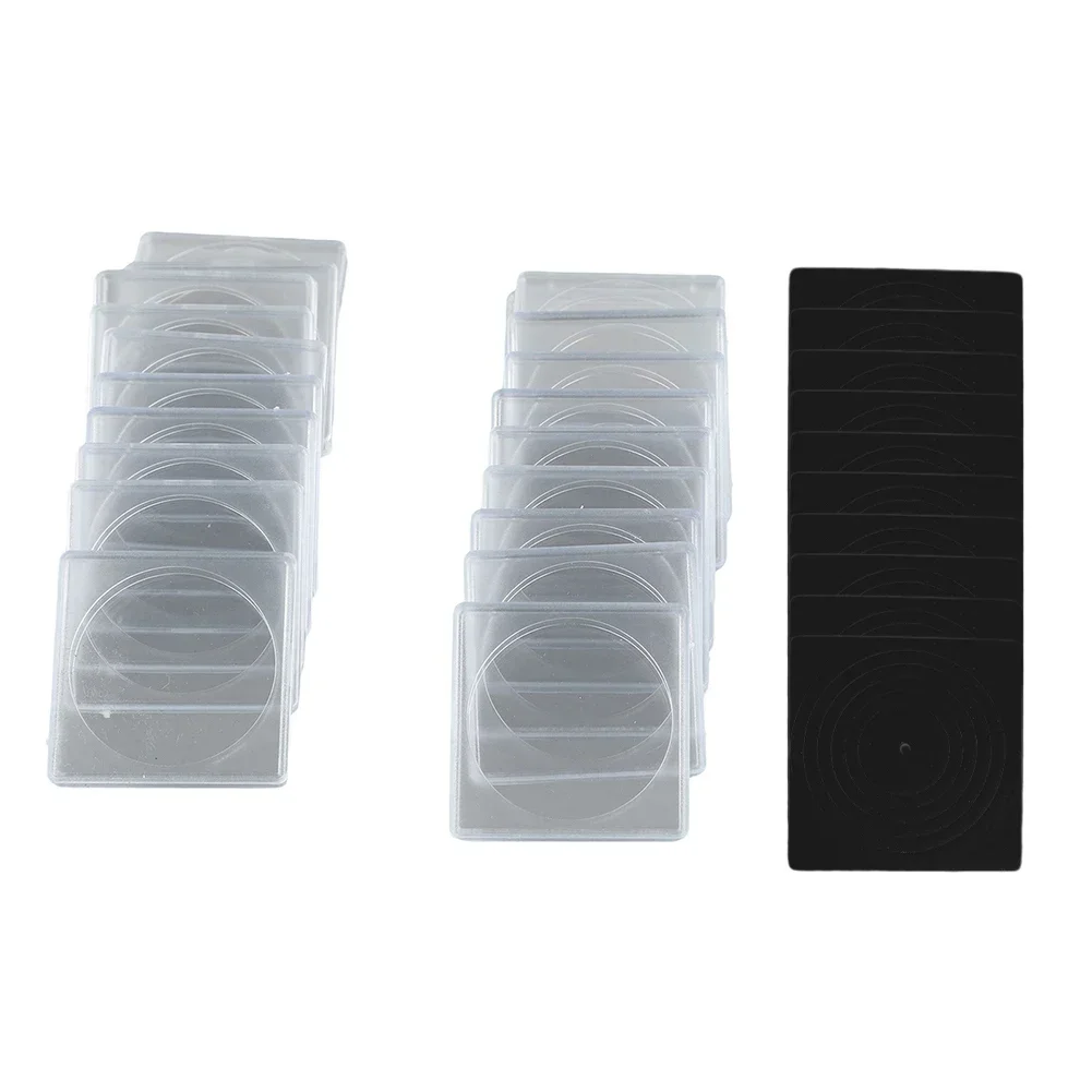 

Organize and Protect Your Coin Collection 20pcs Coin Capsule Case Container Transparent Design Adjustable Foam Liner