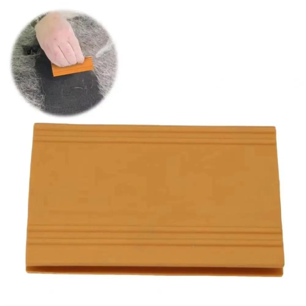 

Durable Easy Grip Cat Dog Hair Scraper Mini Cleaning Tool Pet Hair Remover Reusable Multifunctional Carpet Scraper Home