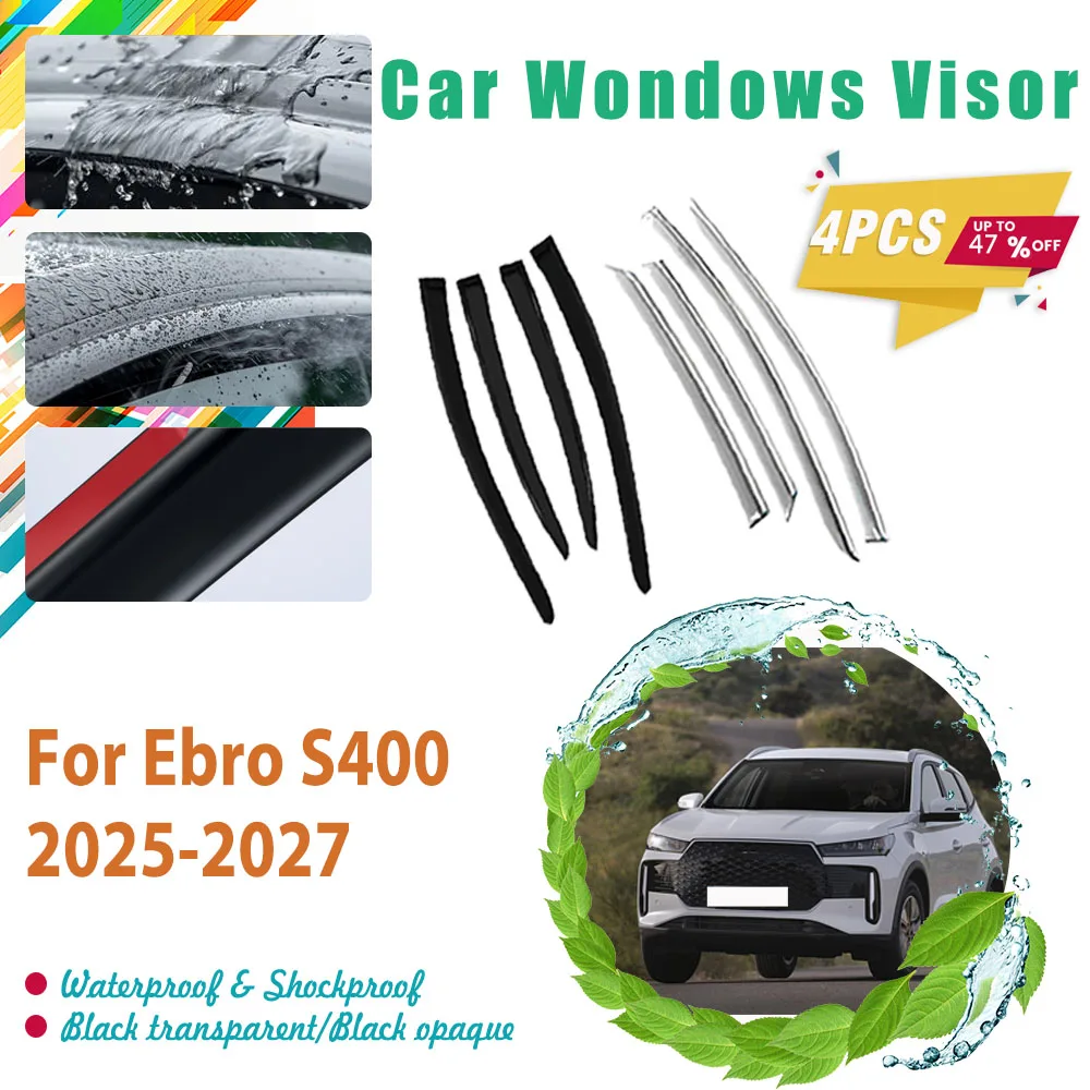 

Car Rain Guard For Ebro S400 Chery Tiggo 4 Cross 2025 2026 2027 Waterproof Window Visor Shade Awning Trim Cover Auto Accessories