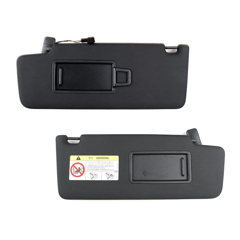 For VW Touran L 2017 Car ABS with Fabric Interior 2pcs Front Sun Visor Panel Sunvisor with Makeup Mirror 5TD857521, 5TD857522