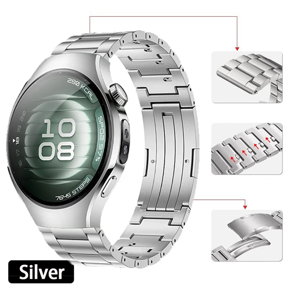 22mm 20mm Quick release Strap for Huawei Watch 5 GT5 Pro GT5 4 46mm Titanium Wristband for Samsung Galaxy Watch 7 6 Classic 5 4