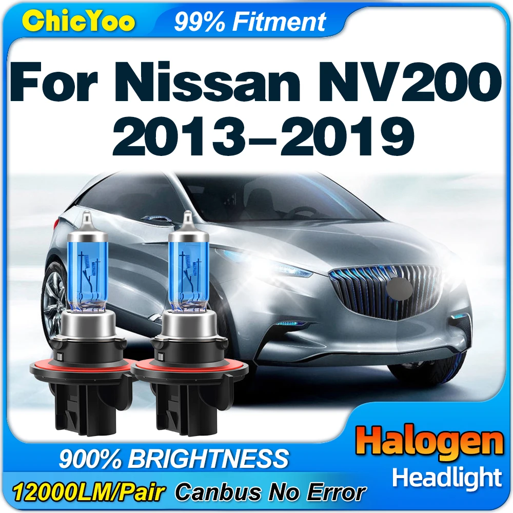 

100W Car Xenon Halogen Headlight 6000K Super White Auto Headlamp Bulbs 12V For Nissan NV200 2013 2014 2015 2016 2017 2018 2019