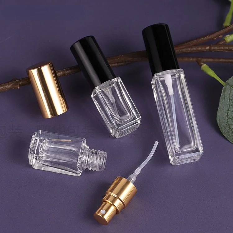 3ml 10ml Portable perfume Mini Travel Refillable Bottle square spray Liquid Refillable Jar Empty Cosmetic Scent Pump Care Tool