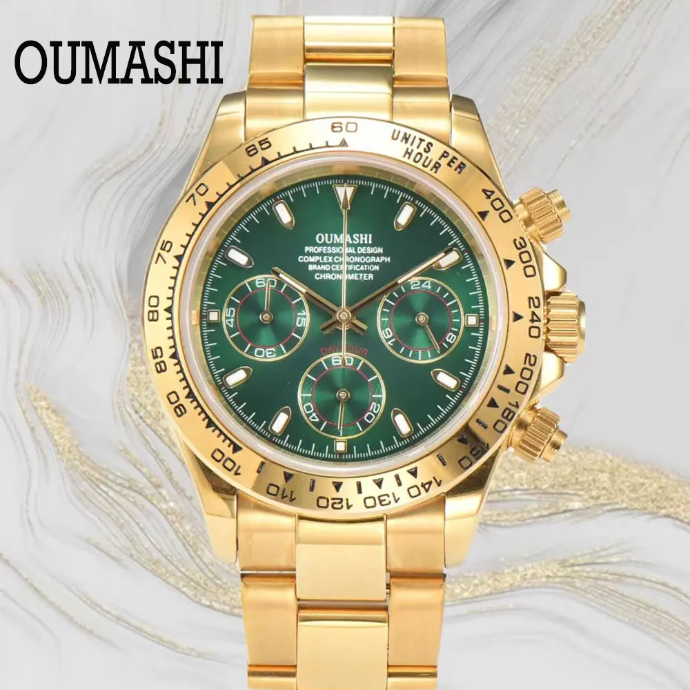 

2023 New OUMASHI-DTN Series Top Class Men's Watch Sapphire Stainless Steel Waterproof VK63 Clock And Code Watch