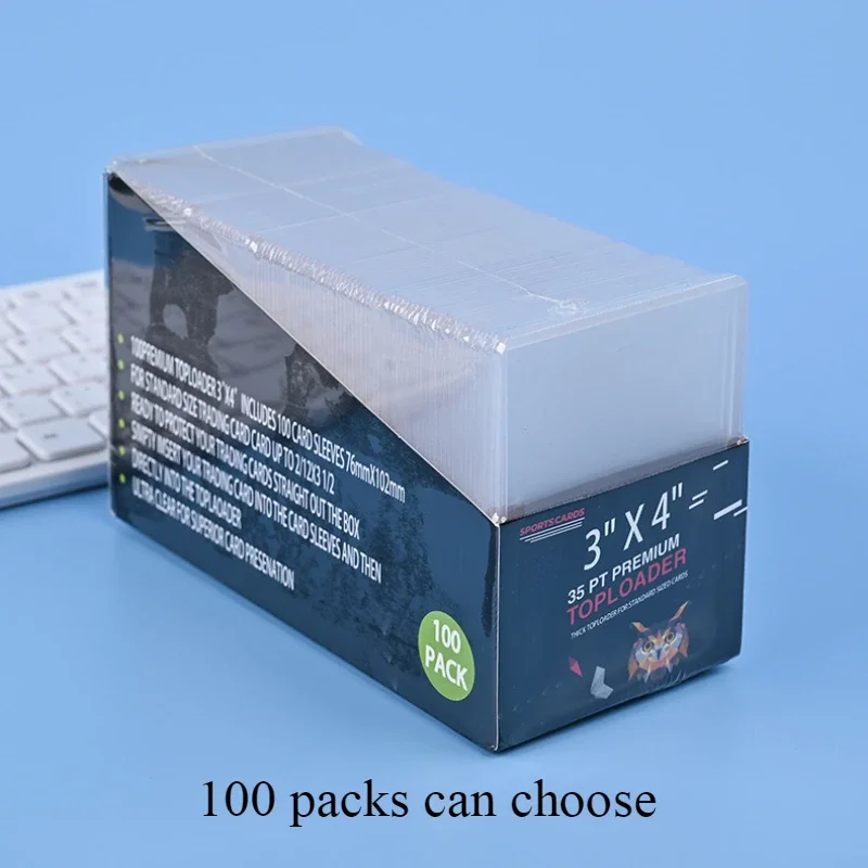 3 "X4" حافظة بطاقات التداول تحميل علوي البيسبول كرة القدم الرياضية بطاقة حماة البلاستيك الصلب Toploader بطاقات حامل Penny كم #6