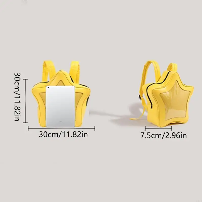 X90D Pu Leather Star Crossbody Bag Bag Pin Display Counter Handbag