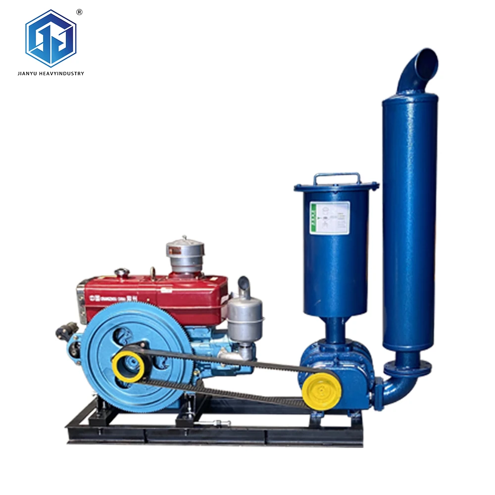 

Wholesale New Design High Capacity Small CE Rotary Three Lobe Roots Air Blower